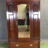 Mahogany english wardrobe