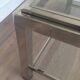 Large chrome coffee table