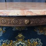 Coffee table in brass and marble 1960