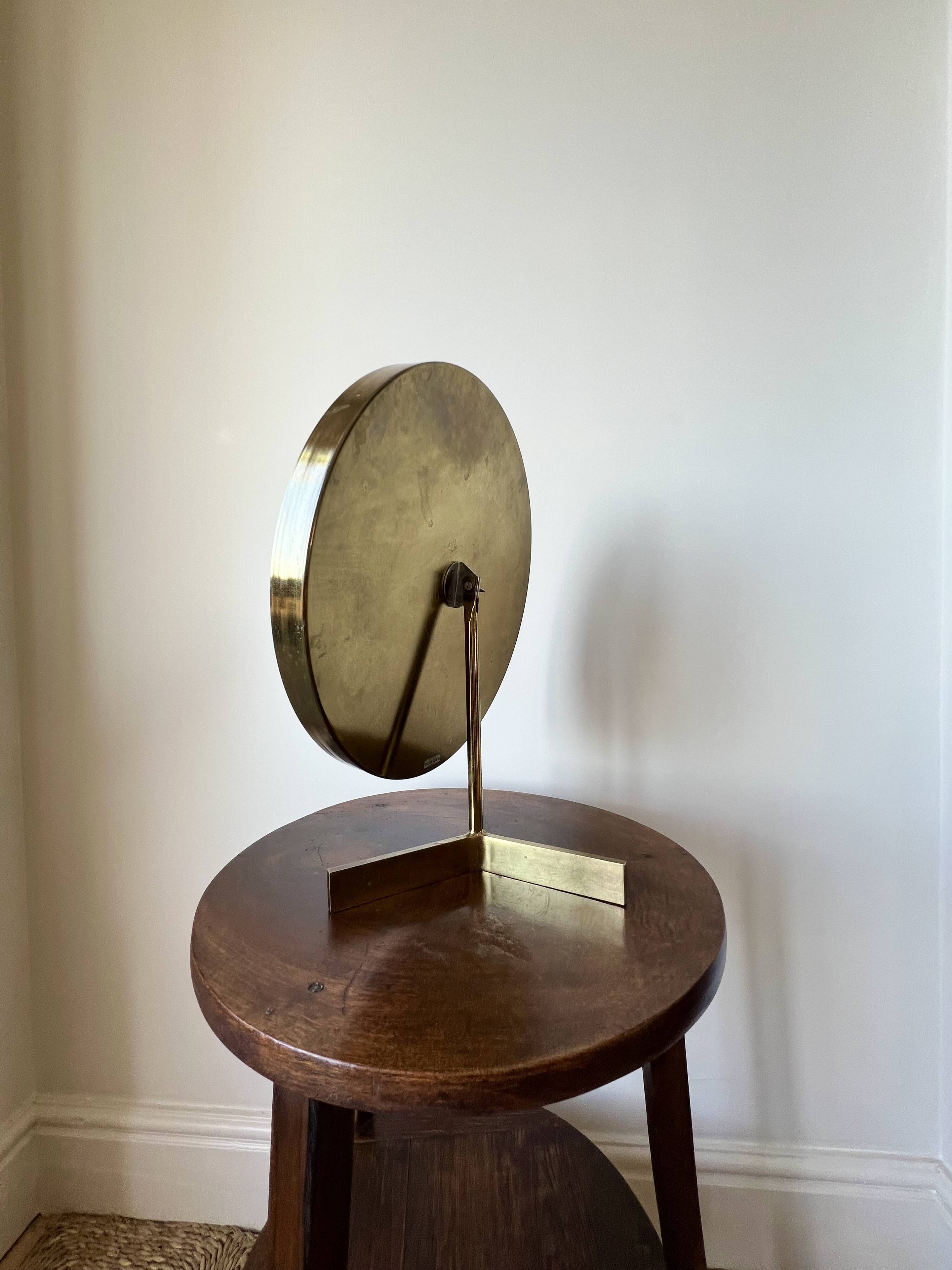 Mid century brass mirror by Durlston Designs, England 1960s