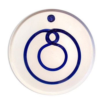 Wall plate by Alighiero Boetti for Alitalia ITalia Year 1986
