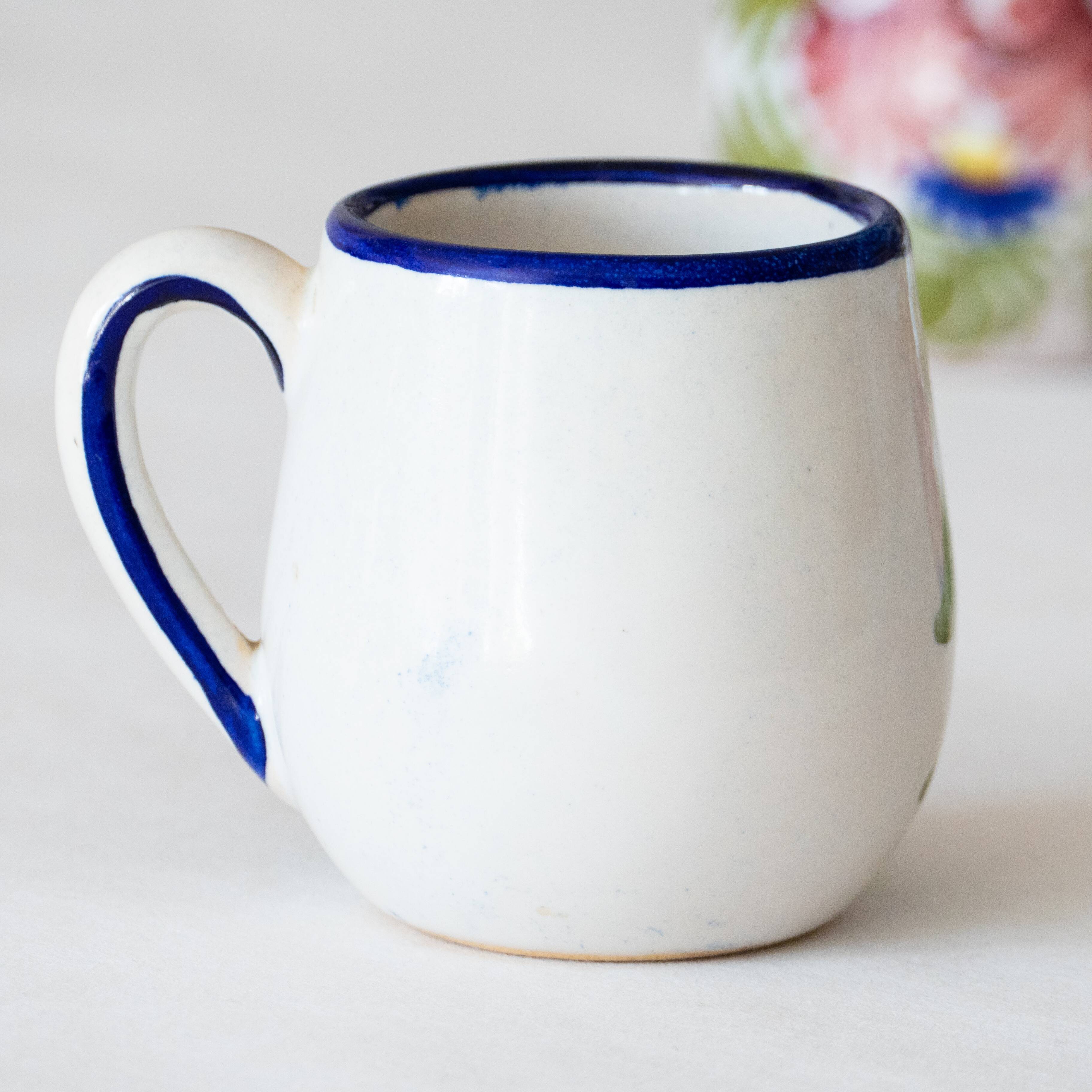 4 hand-painted handcrafted mugs