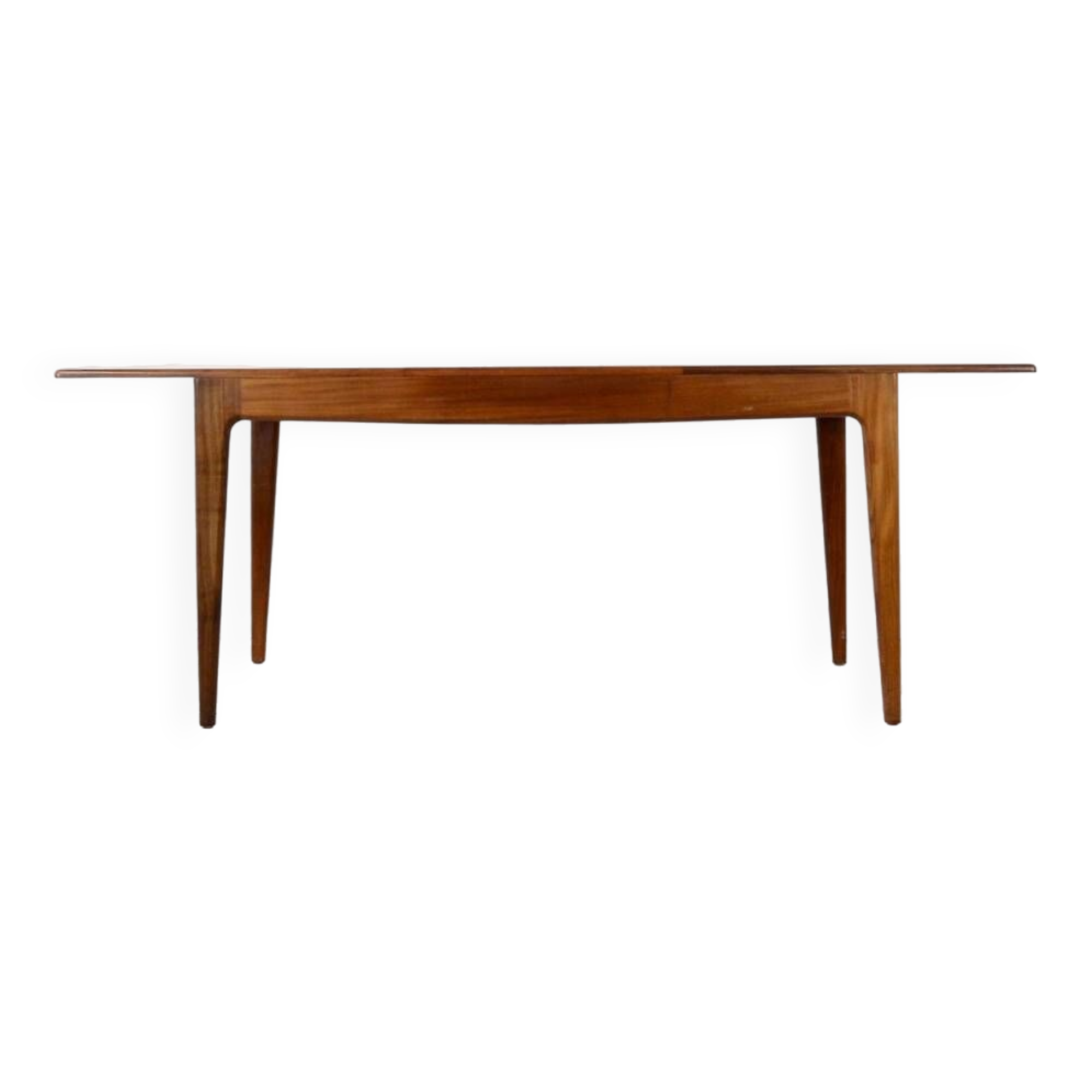 Midcentury extending table in afromosia by a. younger. vintage modern / retro