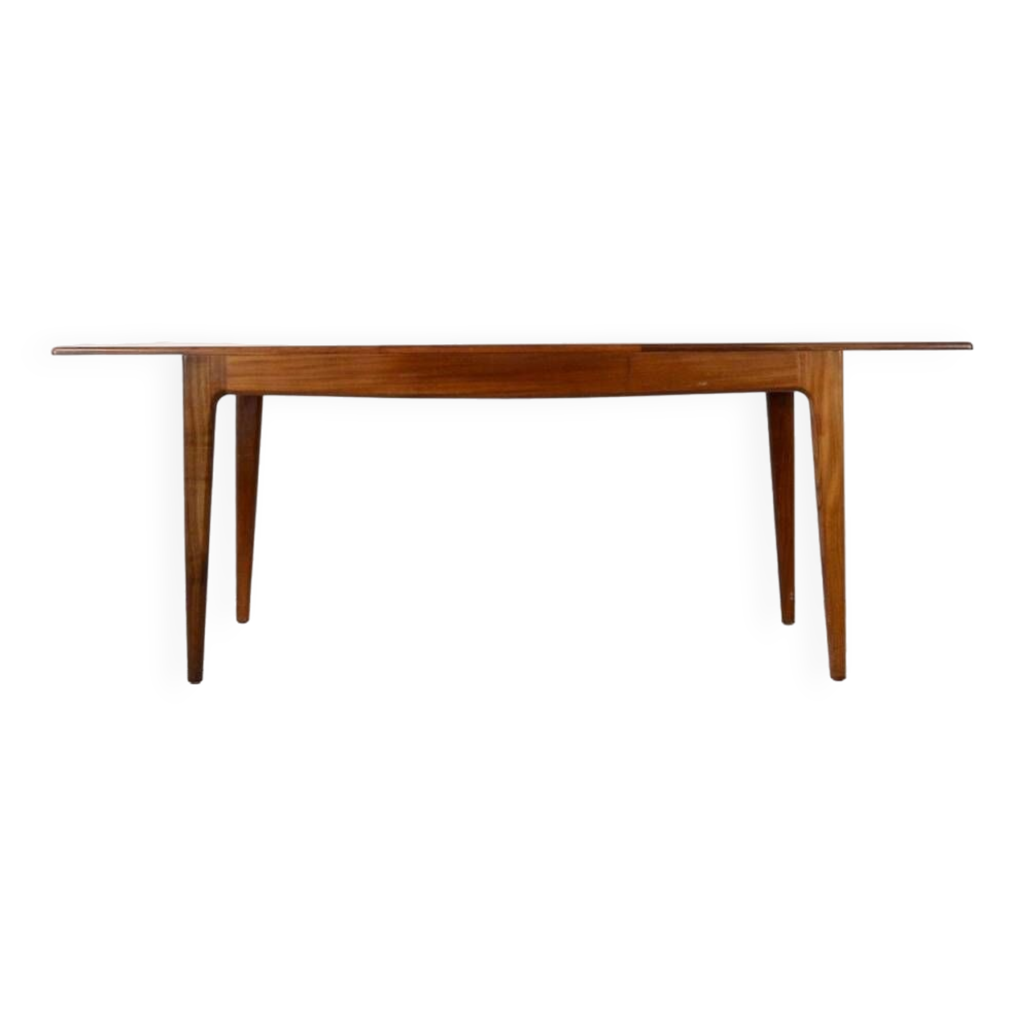 Midcentury extending table in afromosia by a. younger. vintage modern / retro