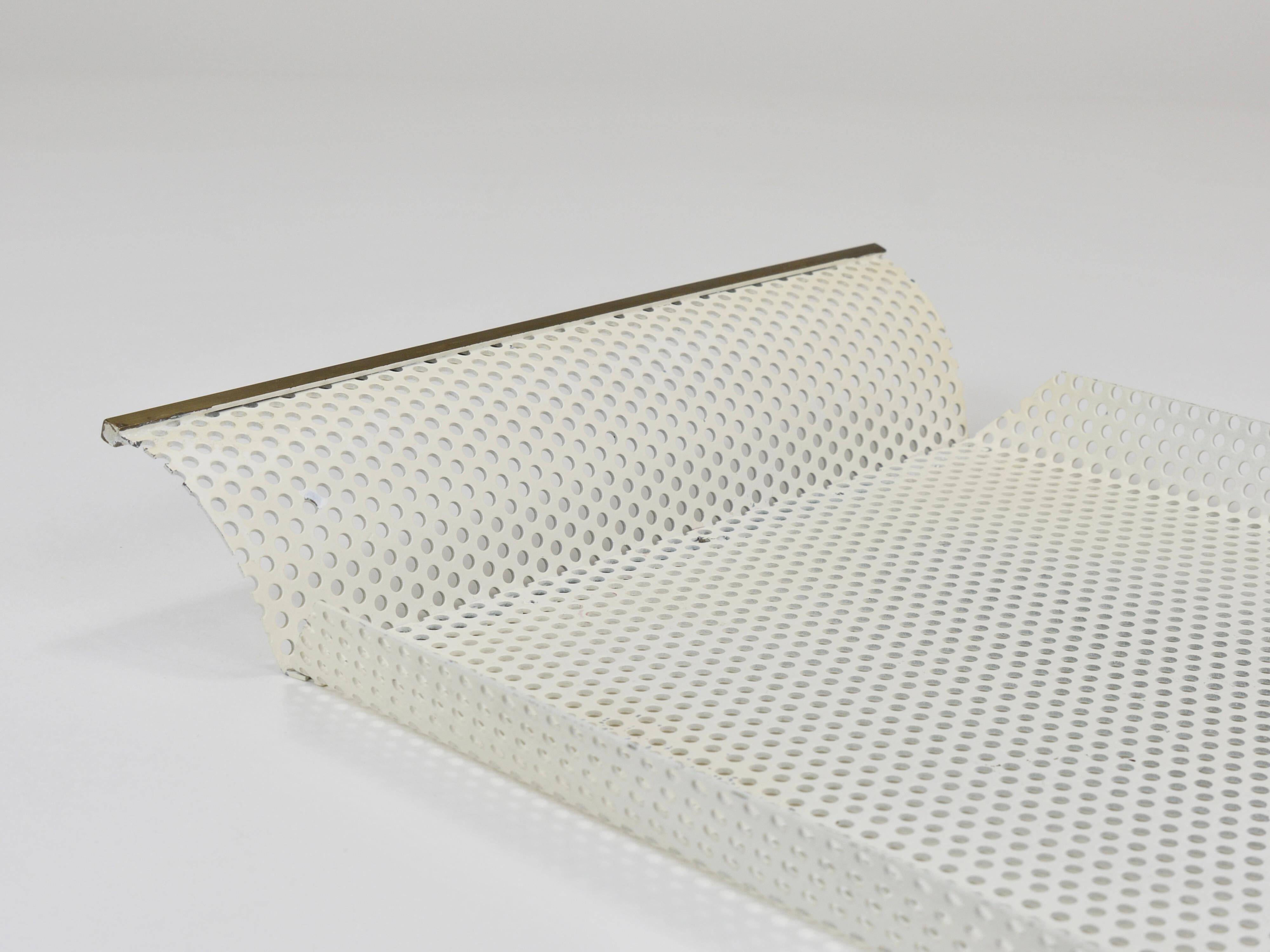 United Workshops Rigitulle brass and perforated metal plateau, Germany, 1970s