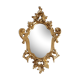 Miroir en bois et doré à la feuille doré