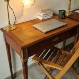 Art Nouveau bronze tulip lamp