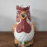 Barbotine Rooster pitcher carafe