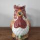 Barbotine Rooster pitcher carafe