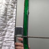 Pair of art deco wall mirrors 81x39cm