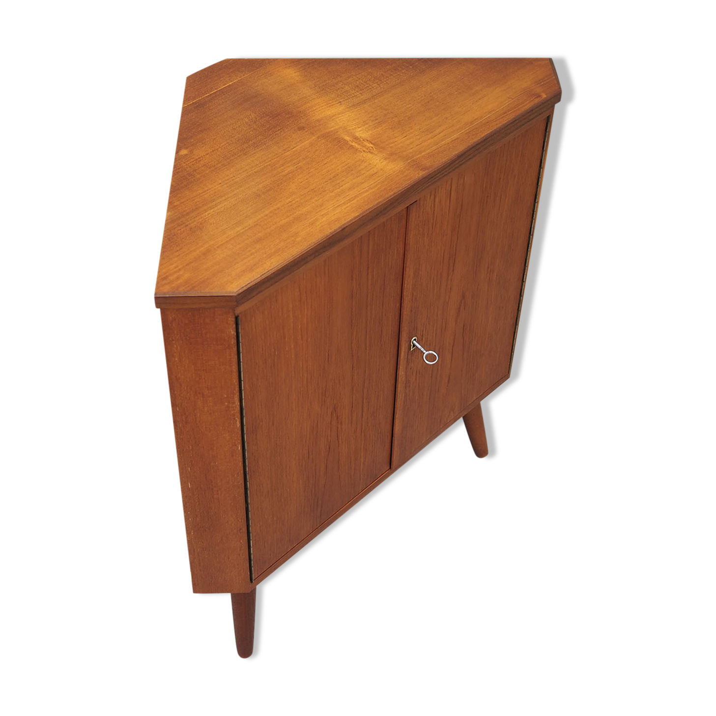 Teak corner buffet, Danish design, 1970s, made in Denmark