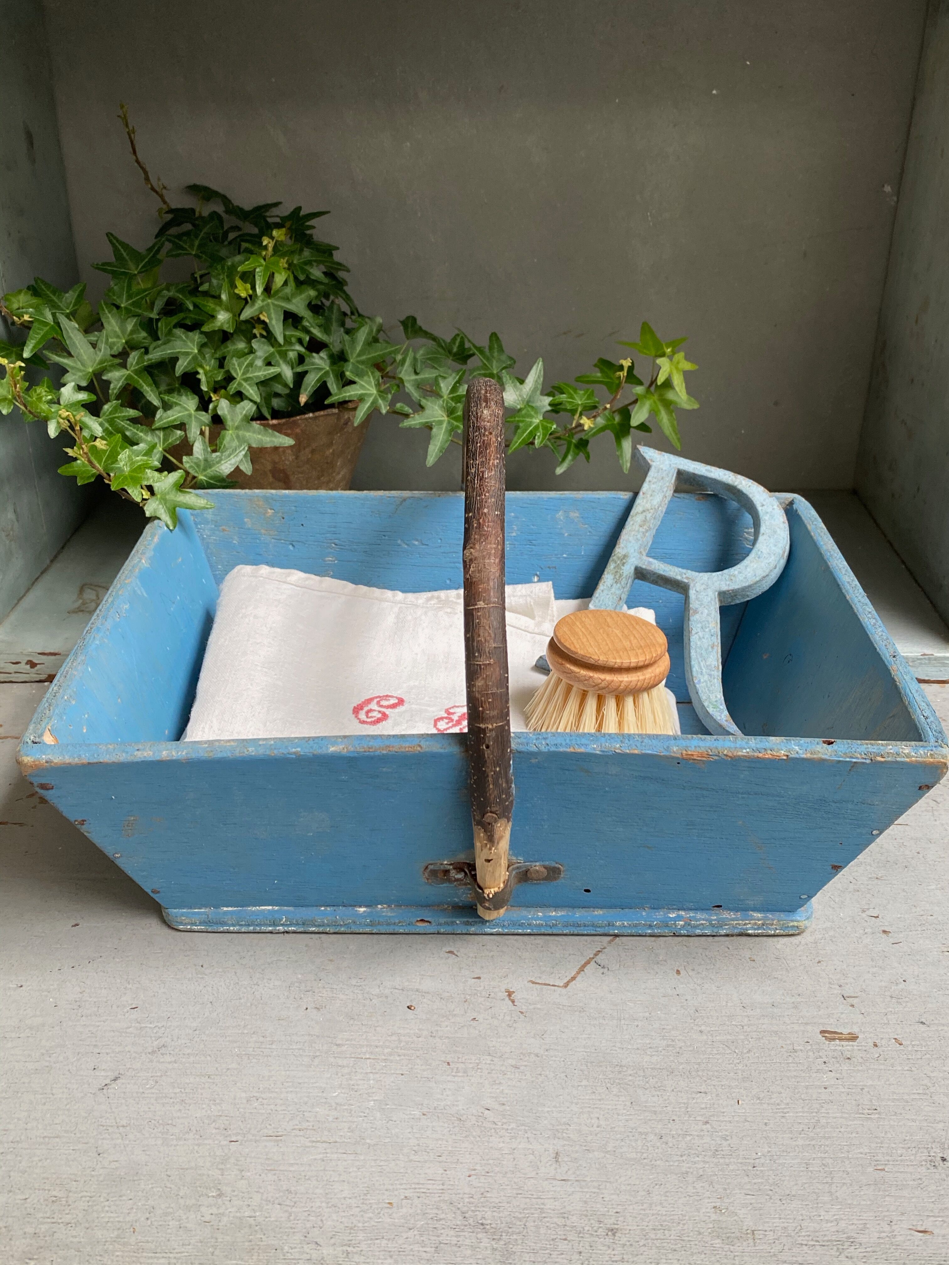 Wooden basket wabi sabi