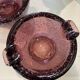 Pair of bubble glass ashtrays