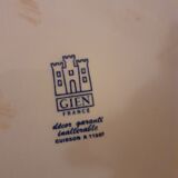 Set of 6 vintage indigo blue plates