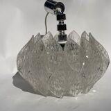 Acrylic ice glass chandelier, Germany 1970s