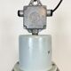 Industrial grey enamel factory lamp, 1960s