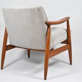 Famous Vintage armchair "Kedzior", fully restored, Grey CORD