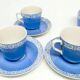 Mid-century modern coffee set, porcelain, Poland, 1970s