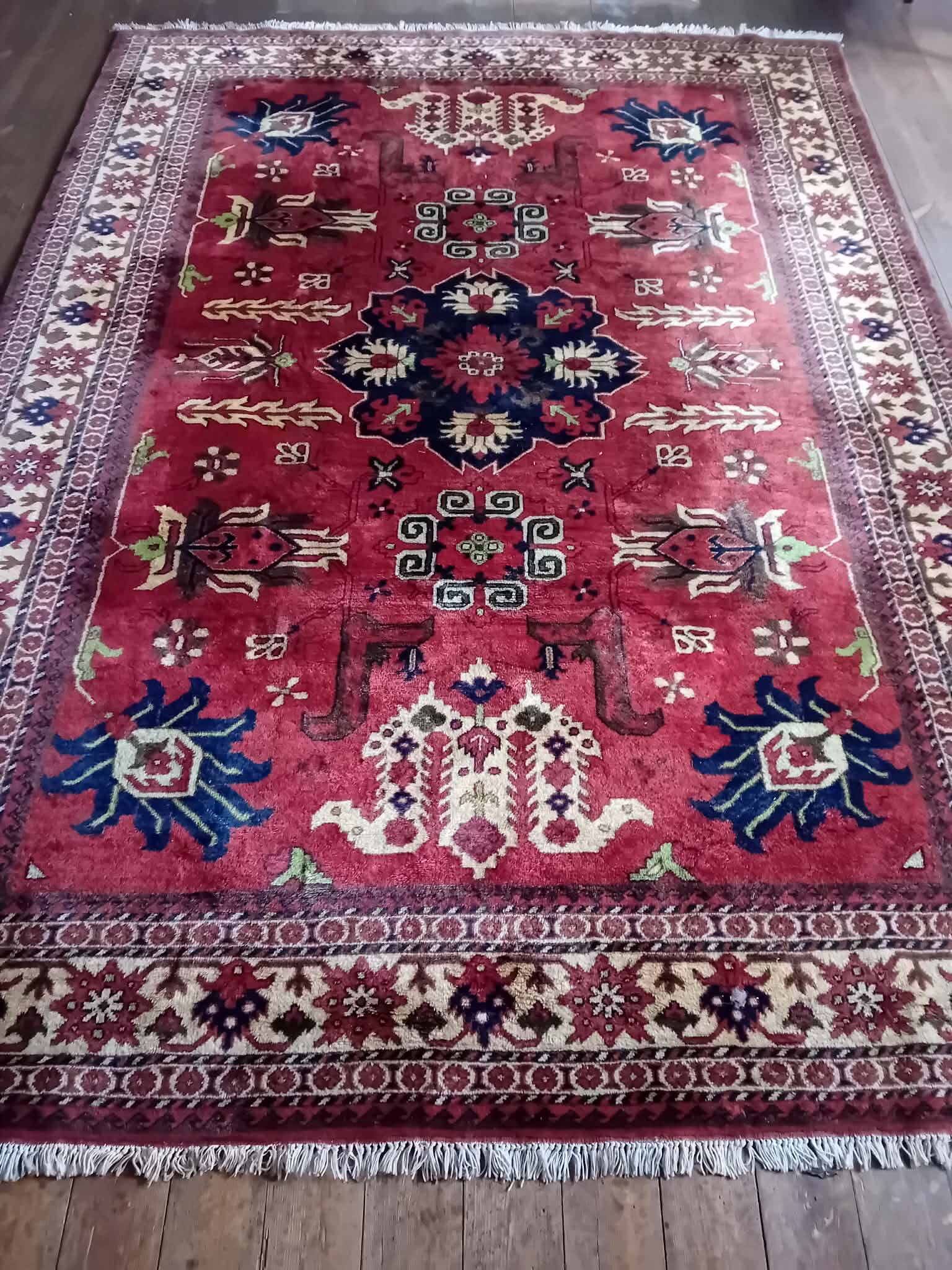 Handmade Pakistani Kazak rug 280x200cm