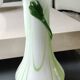 Large Venetian Vase in blown Art glass/Murano. Embossed amber-colored floral pattern. High 35 cm