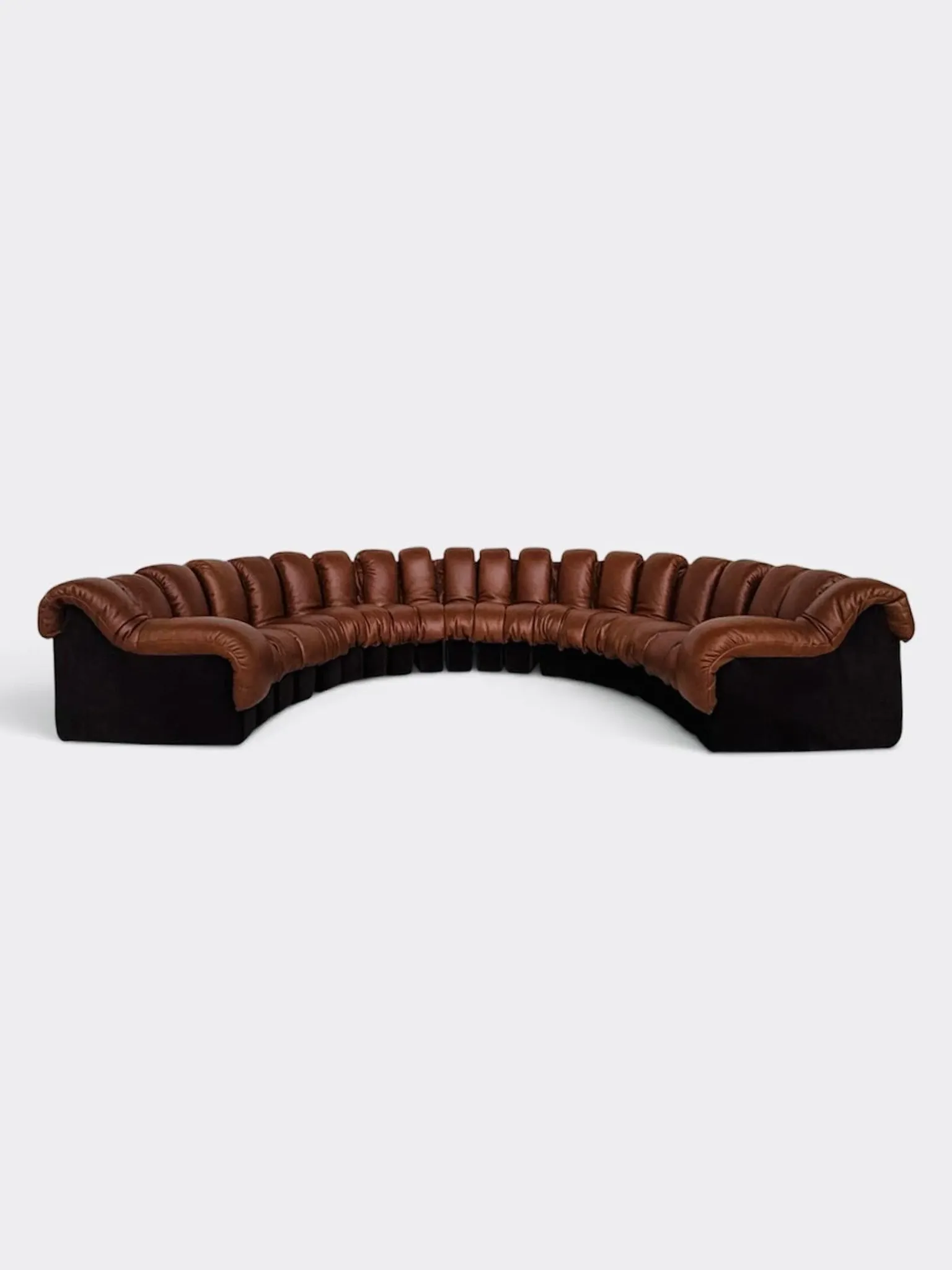 De Sede Ds600 Snake in cognac leather, 20 elements (in NEW CONDITION)!