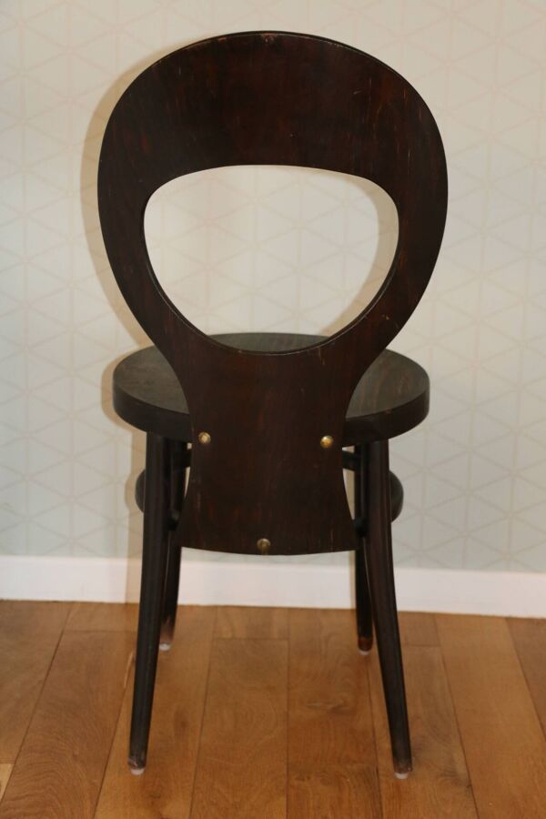 Chaise baumann mouette wengé