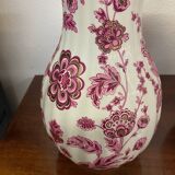 Paire de vases motif chinois rose porcelaine italienne annees 70 signes fg