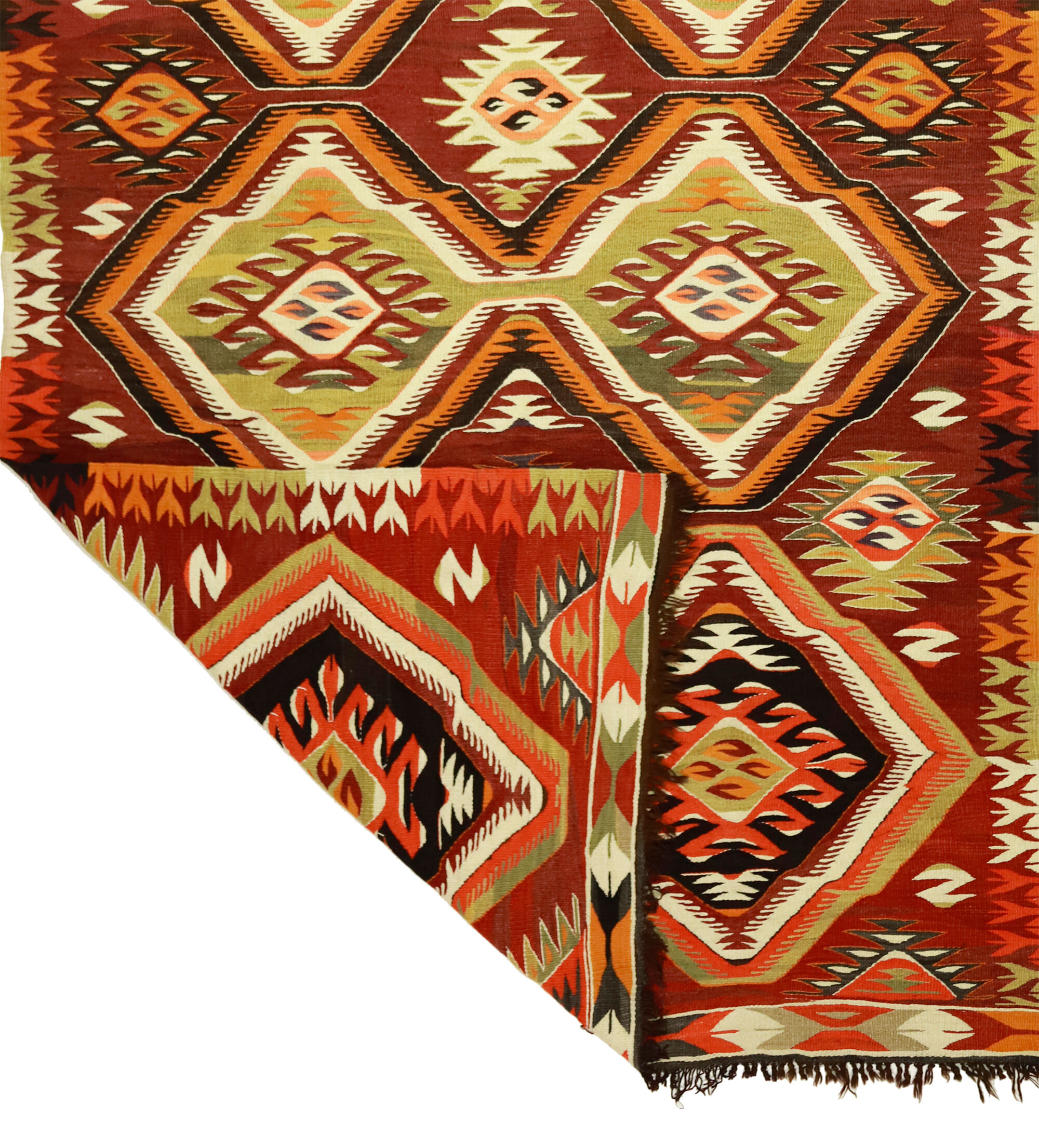 Anatolian handmade kilim rug 286 cm x 156 cm