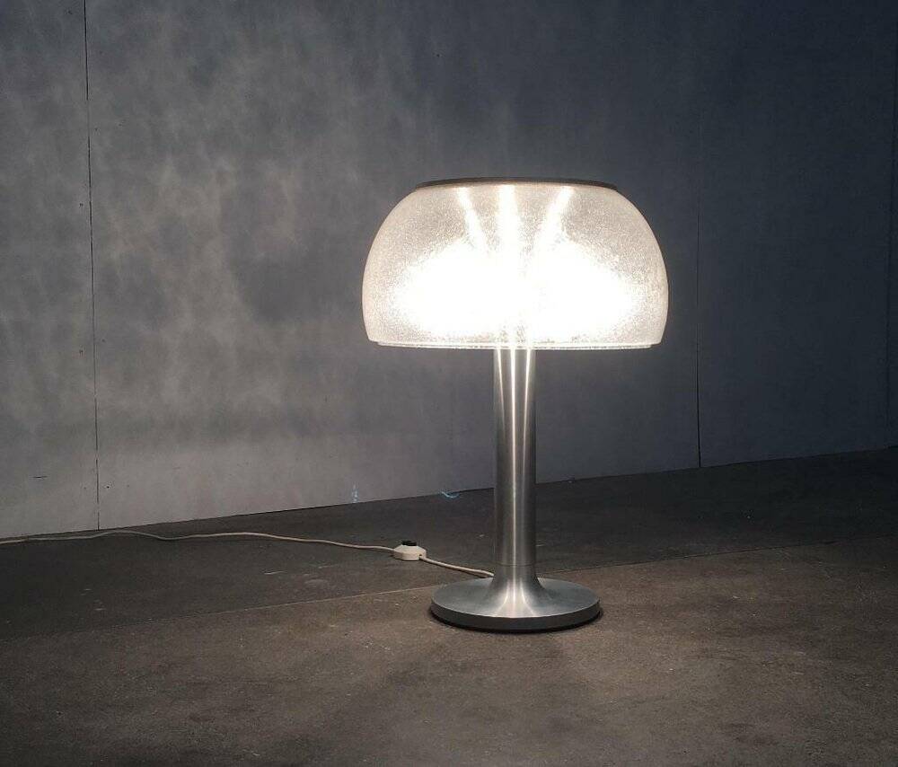 Swiss mid-century space age mushroom floor lamp by Temde, 1960s.