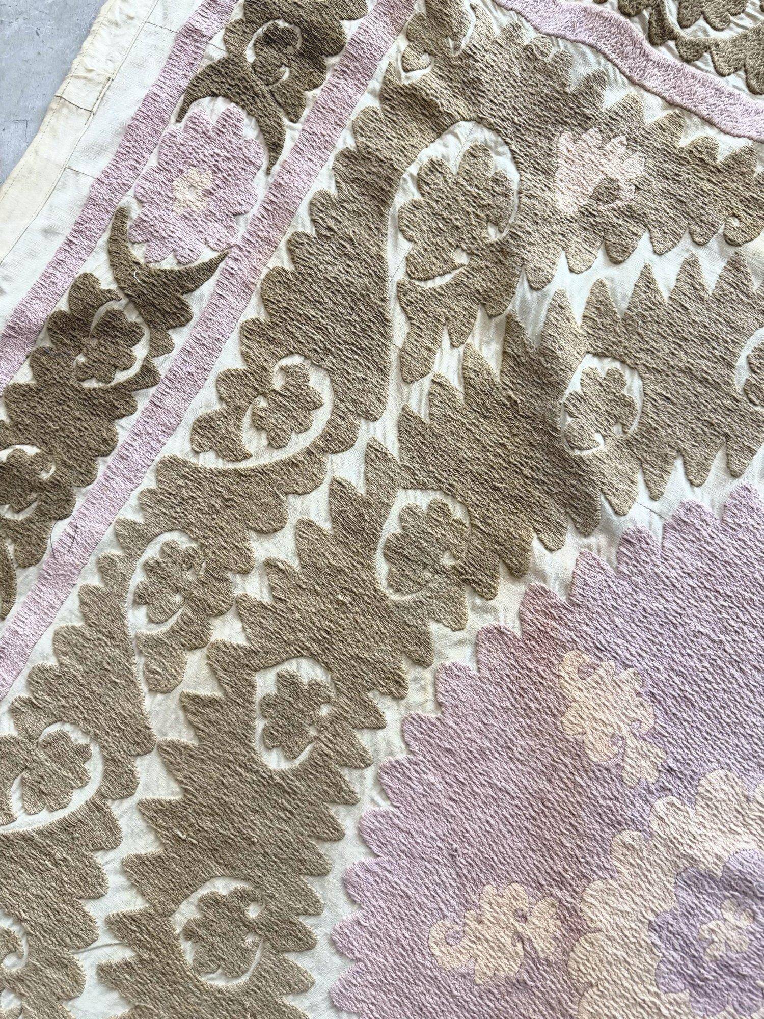 Vintage hand-embroidered tablecloth 145x159 cm