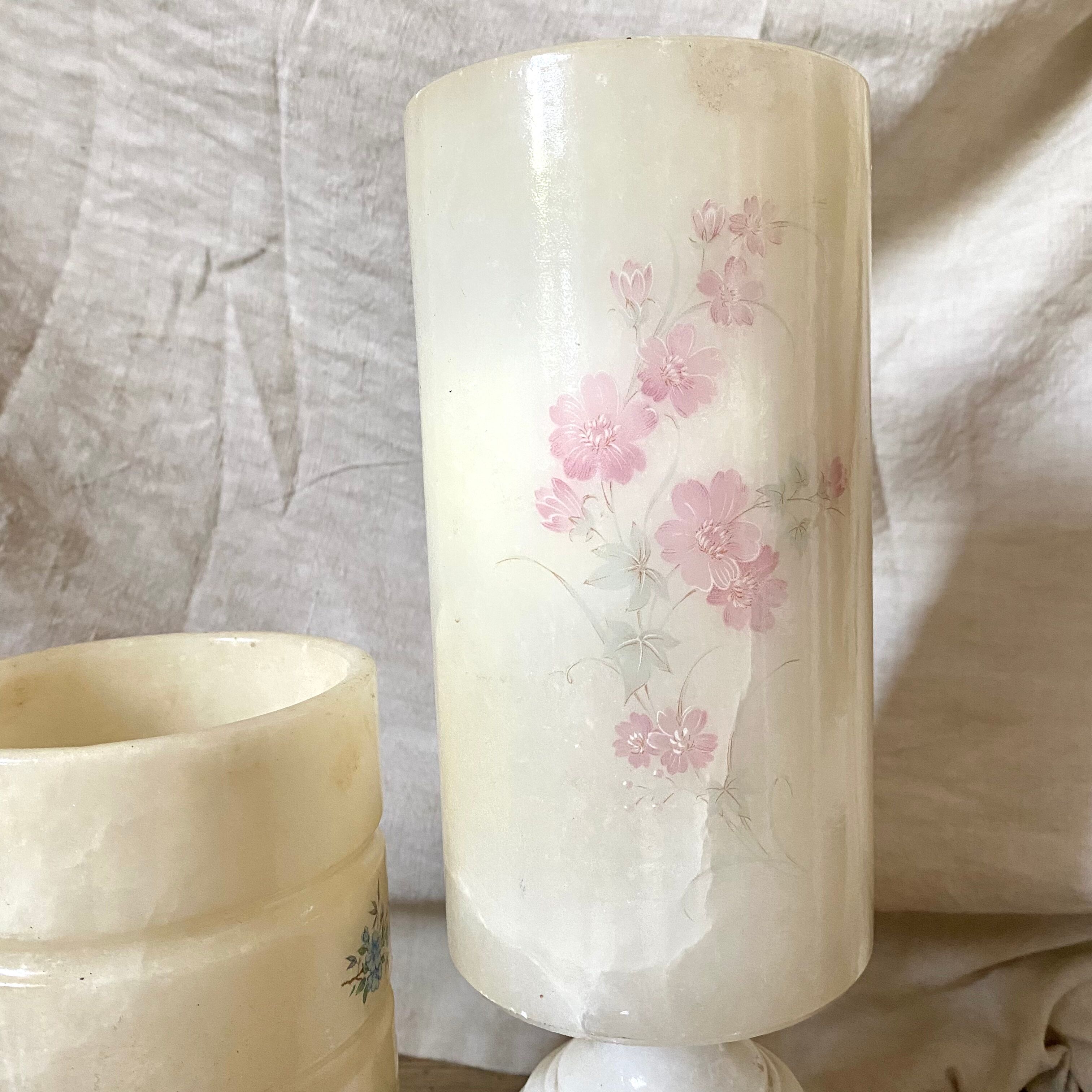 Vintage alabaster lamps