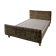 Vintage leopard print bed frame, Hollywood Regency style.