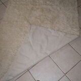White Wool carpet Flokati 186x127 cm