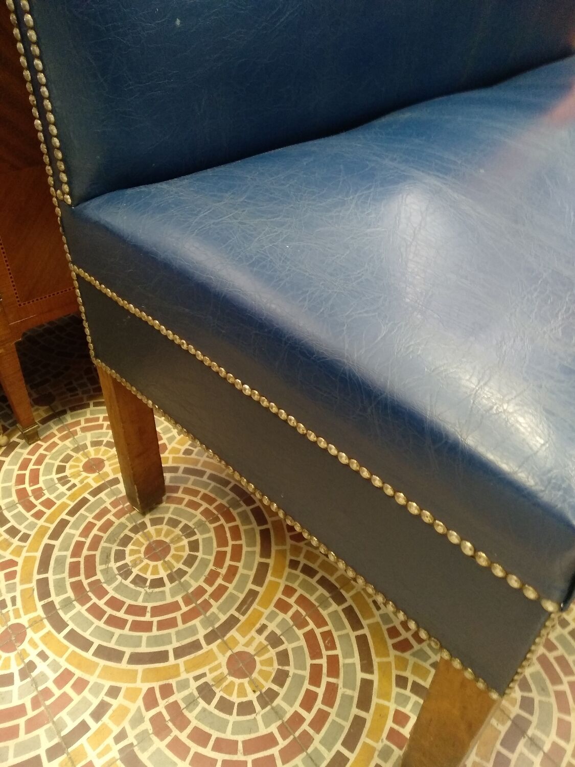 Vintage bistro bench