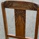 Art Deco chair in solid wood and cane