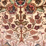 Fine wool and silk carpet