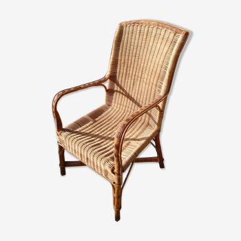 Fauteuil en osier