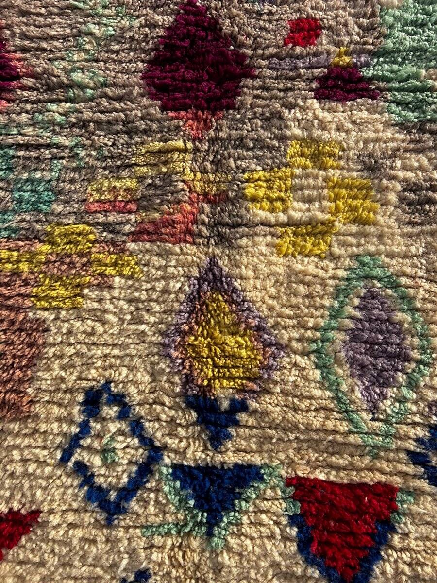 Vintage Berber wool rug, Morocco, 1990