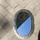 Metal oval mirror