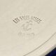 Blue earthenware plate