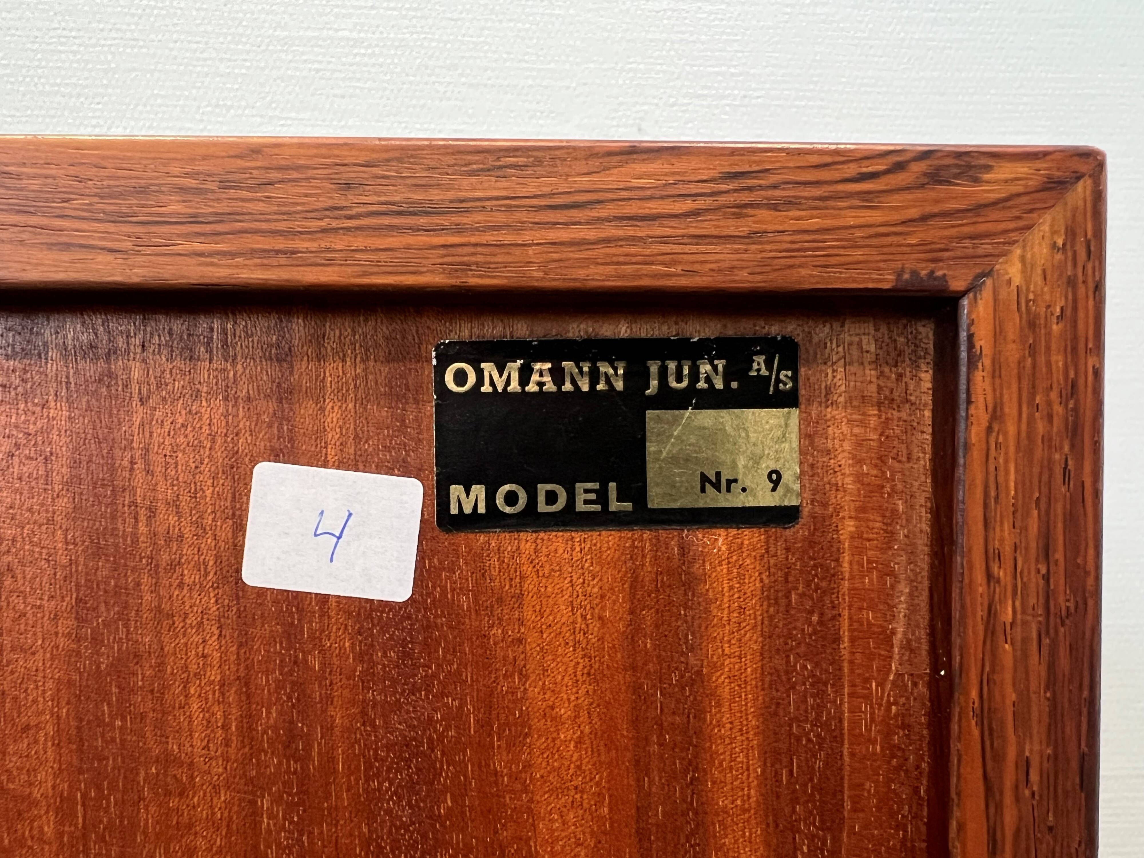 Bookshelf made of rosewood by Omann Junior Denmark