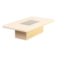 George Mathias Travertine Coffee Table for Maho with Artwork nr 12/50, 1970's