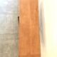 Wooden coffee table metal base