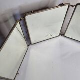 Triptych barber mirror to pose or hang 1900