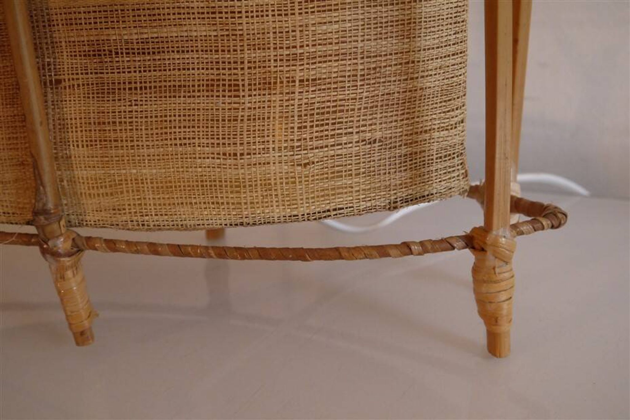Vintage rattan lamp 1950