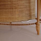 Lampe vintage en rotin 1950