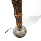 Pegasan Alabaster table lamp / chalice lamp / Spain - 70's