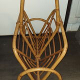 Rattan magazine holder