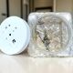 Glass flush mount light for ceiling or wall