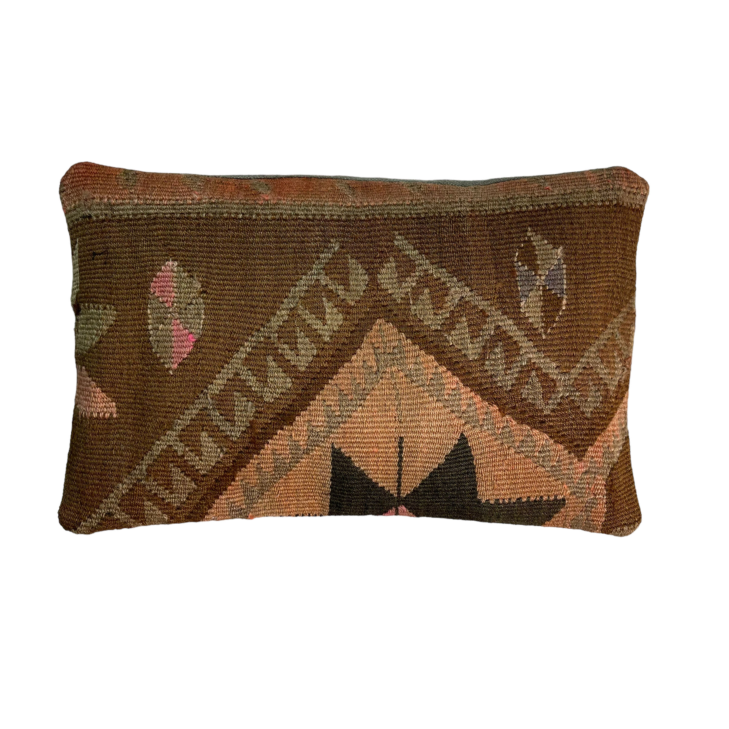 Turkish handmade kilim cushion cover , 30 x 50 cm